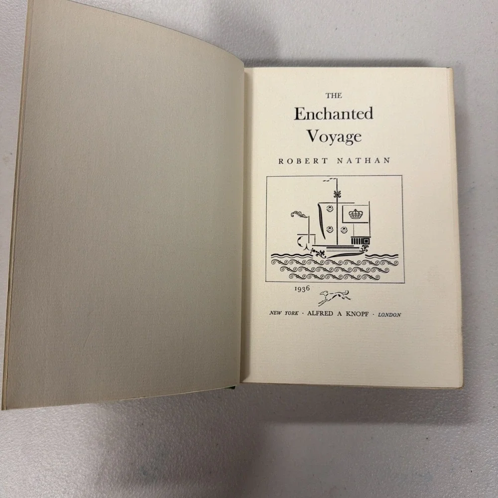 1936 copy of The Enchanted Voyage by Robert Nathan